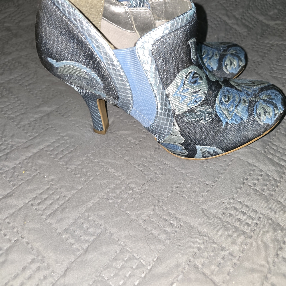 Blue Snakeskin Heels by Ruby Shoos - Picture 3 of 6